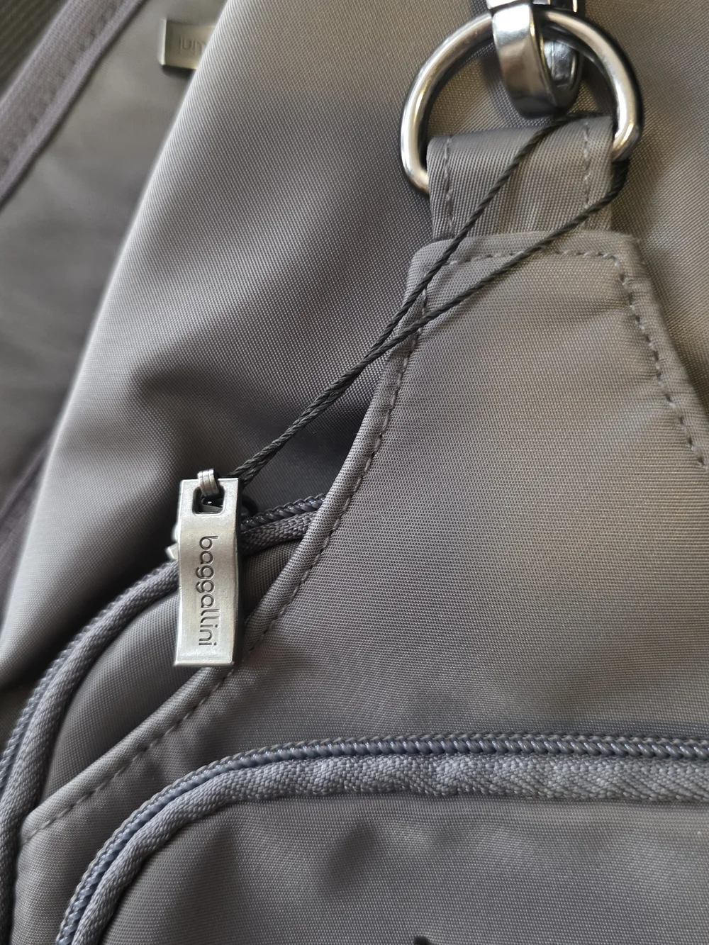 Baggallini Gray Sling Crossbody Bag - Compact Everyday Carry - Picture 3 of 8